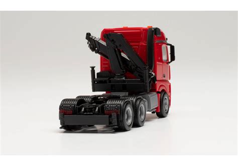 Herpa Mercedes Benz Arocs X Zugmaschine Mit Ladekran Rot