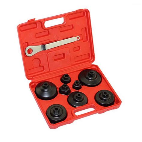 9 peças set de automóvel kit chave de filtro óleo capa motor ferramenta