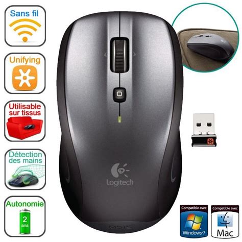 Logitech Souris Laser Sans Fil M515 Argent Achat Vente Souris