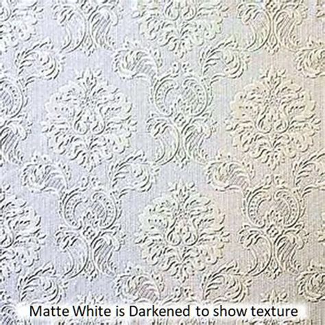 Paintable Damask Wallpaper Regal Medallion Texture Chic Country