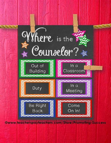 This Printable Sign Would Be Great For A School Counselors Office Door