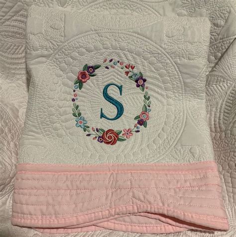 Heirloom Baby Quilt Monogrammed Baby Quilt Personalized Baby Etsy