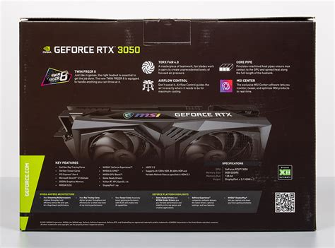 Обзор видеокарты MSI GeForce RTX 3050 Gaming X и тестирование в новых играх