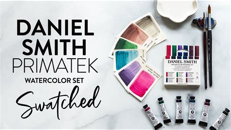 Watercolor Palette Swatching Daniel Smith Primatek Set Youtube