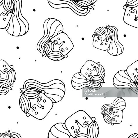 muka ilustrasi stok  gambar  anak muda dewasa