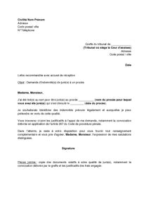 Modele Lettre Reclamation Indemnites Journalieres