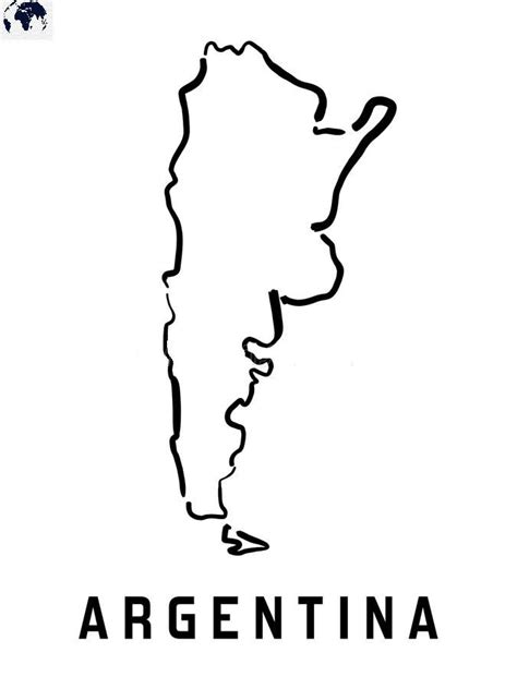 Printable Blank Argentina Map With Outline Transparent Map Argentina