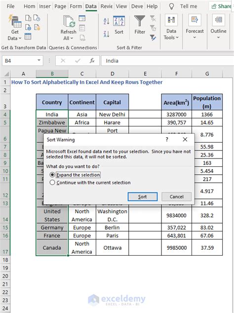 How To Sort Alphabetically In Excel And Keep Rows Together Exceldemy 2023