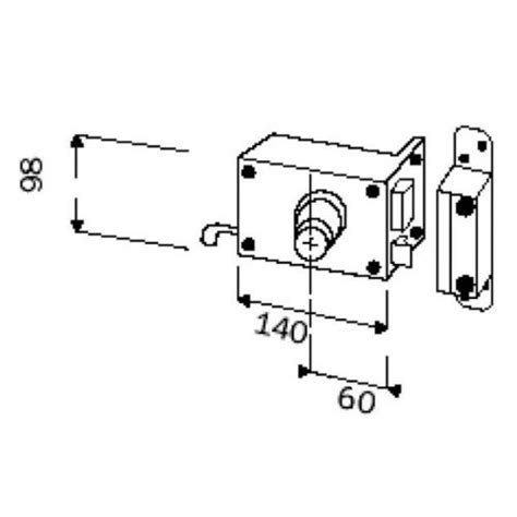 Coffre De Serrure Points Horizontale Tirage Supersurete Marron