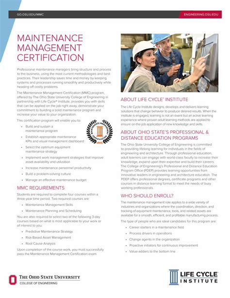 Pdf Maintenance Management Certification The Maintenance Management