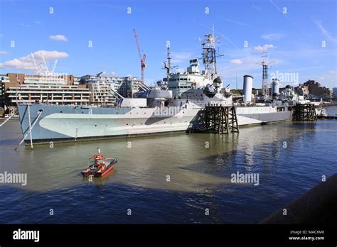 Hms Belfast Is A Town Class Light Cruiser That Was Built For The Royal