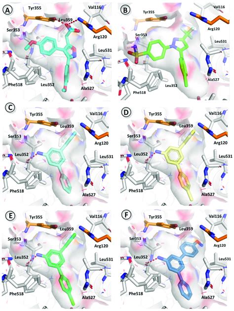 Binding Pose Of Mofezolac A Celecoxib B And Most Favorable