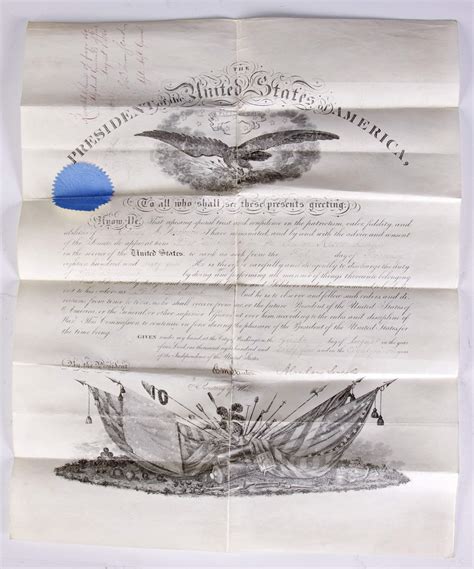 Presidents Document w/Abraham Lincoln Signature | Cottone Auctions