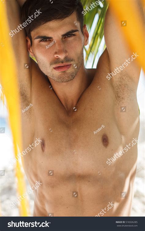 Handsome Mature Male Model Standing Topless Stock Photo Shutterstock