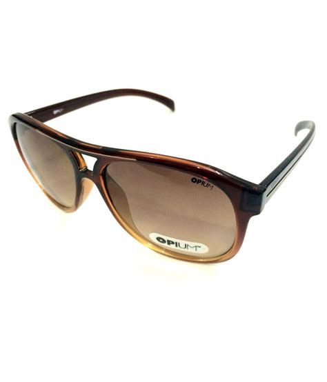 Opium Sunglasses Brown Round Casual Women's Sunglasses - Buy Opium ...