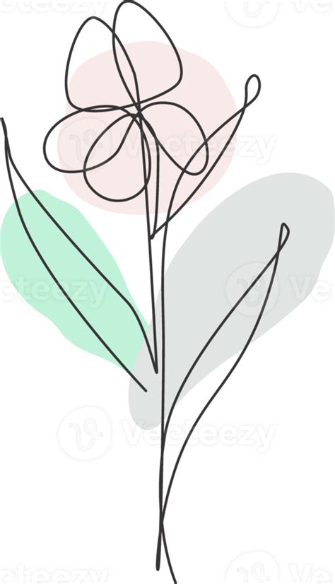 Minimalist Flower Line Pngs For Free Download