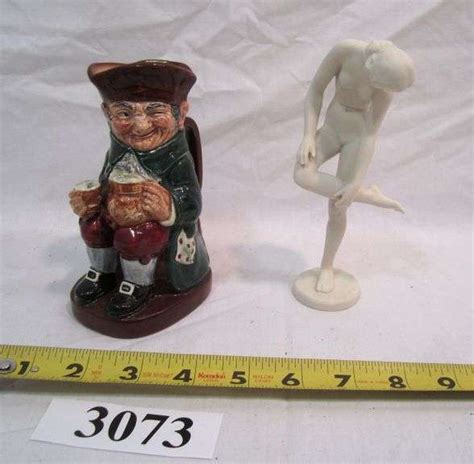 Royal Doulton Character Pitcher Germany Ceramic Nude Figurine Mark Van Hook Auctioneer