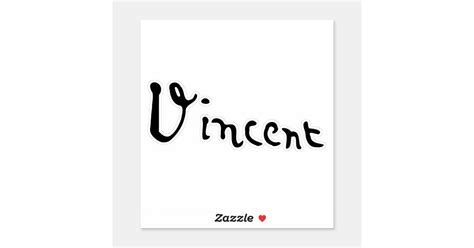 Vincent Van Gogh Signature Sticker | Zazzle