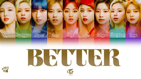 Twice Better Tradu O Codificada Em Cores Legendado Kan Rom Pt Br