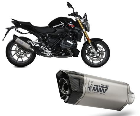 B 040 LR1T Muffler Slip On Exhaust Mivv SR 1 Titanio For BMW R 1250 R