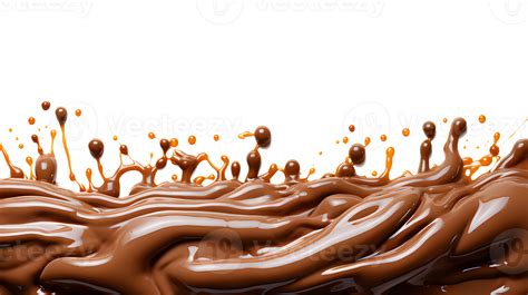 Melted Chocolate Isolated On Transparent Background Png