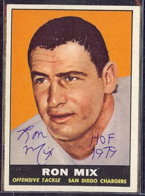 Autographed 1961 Topps Set Tales From The Afl