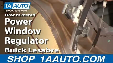 How To Install Replace Rear Power Window Regulator Buick Lesabre