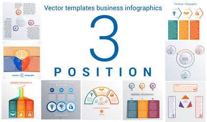 Key Positions In Restaurant Rectangle Infographic Vector Image