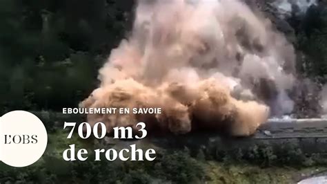 Savoie un gigantesque éboulement coupe la circulation en Maurienne