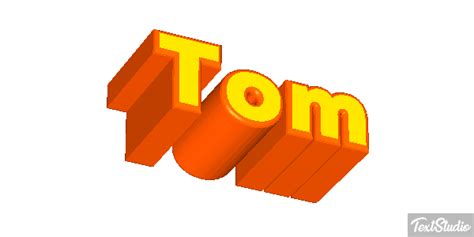 Tom Name Animated  Logo Designs