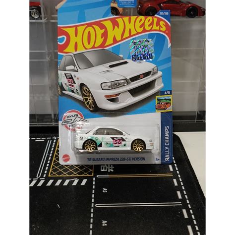 Jual Hot Wheels 98 Subaru Impreza 22B STi Version White THR Treasure