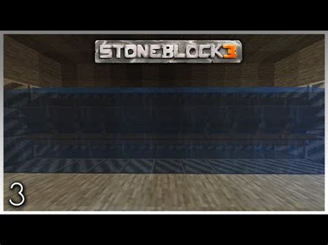 FTB Stoneblock 3 Let S Play EP3 Water Wheel YouTube