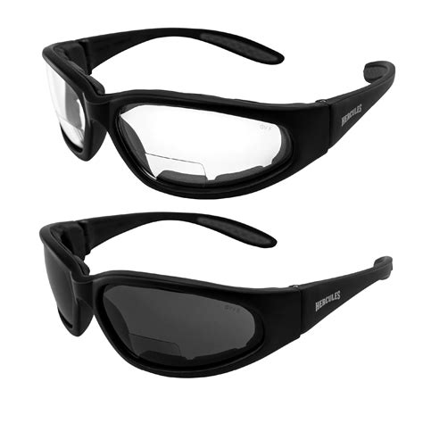 2 Pairs 20 Bifocal Global Vision Eyewear Hercules Anti Fog Safety Glasses With Eva Foam 1