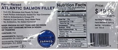 Generic Atlantic Salmon Fillet - 151 g, Nutrition Information | Innit