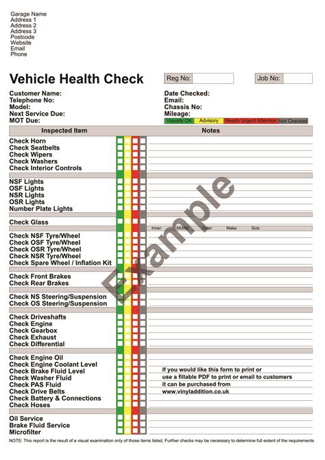 39 Best Vehicle Inspection Forms Lyft Uber Etc Templatelab