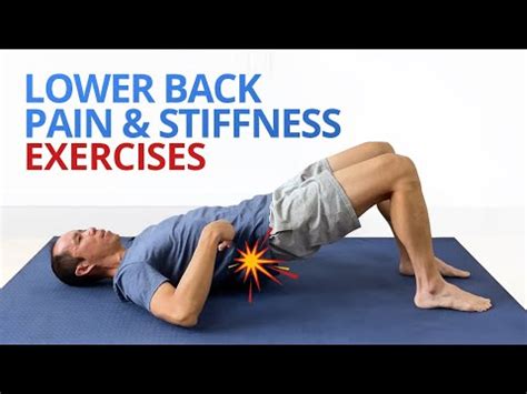 INSTANT RELIEF from Lower Back Pain and Stiffness (4 EASY Exercises!) - Exercise At HomeExercise ...