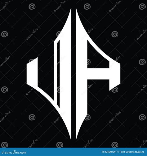 UA Logo Monogram With Diamond Shape Design Template Stock Vector