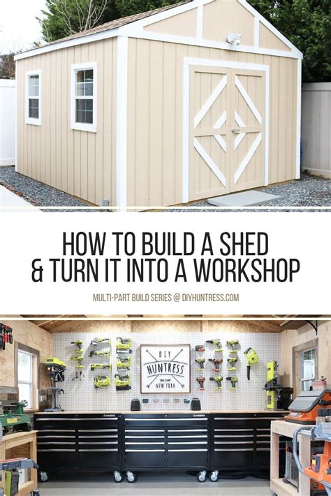 Shed-Shop Series: How To Build A Shed & Turn It Into A Workshop - DIY ...