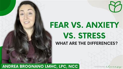 Fear Vs Anxiety Vs Stress Understanding The Differences Youtube