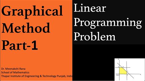 Graphical Method Part 1 Linear Programming Unique And Alternate