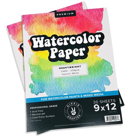 2 Pack of Watercolor Paper – Hippie Crafter