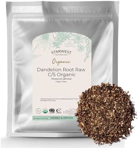 Amazon Starwest Botanicals Organic Raw Dandelion Root Tea 1 Pound