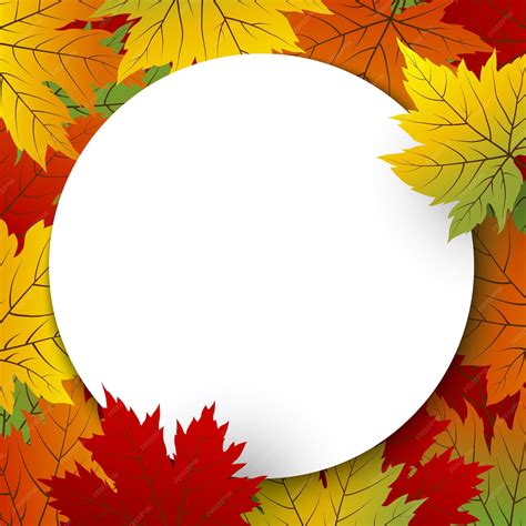 Premium Vector Autumn Banner Background Vector Illustration