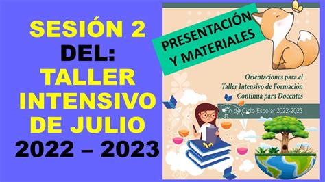 Soy Docente SESIÓN 2 TALLER INTENSIVO DE FORMACIÓN CONTINUA PARA