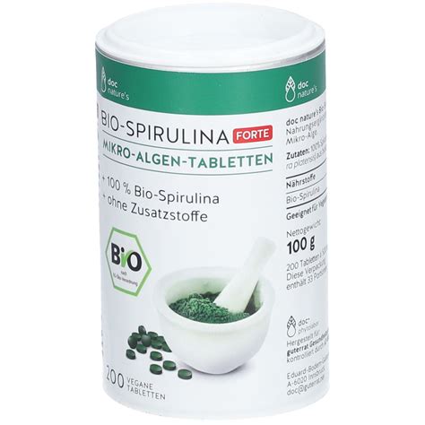 Doc Natures BIO SPIRULINA FORTE MIKRO ALGEN TABLETTEN 200 St Shop