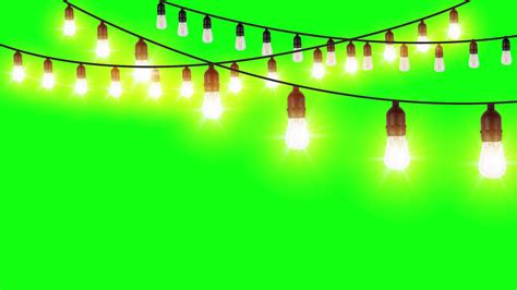 Animated String Lights Green Screen Video Effects Hd All Design Creative