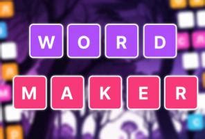 Word Maker - Play Free Online! | Yombie