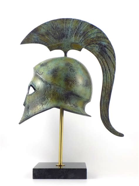 Greek Ancient Athenian Helmet ( with owl) - Handmande museum replicas