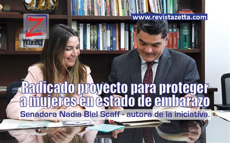 Nadia Blel Radica Proyecto De Ley Para Proteger A Mujeres En Estado De