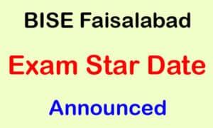 BISE Faisalabad Matric Intermediate Exam Start Date Schedule Announced